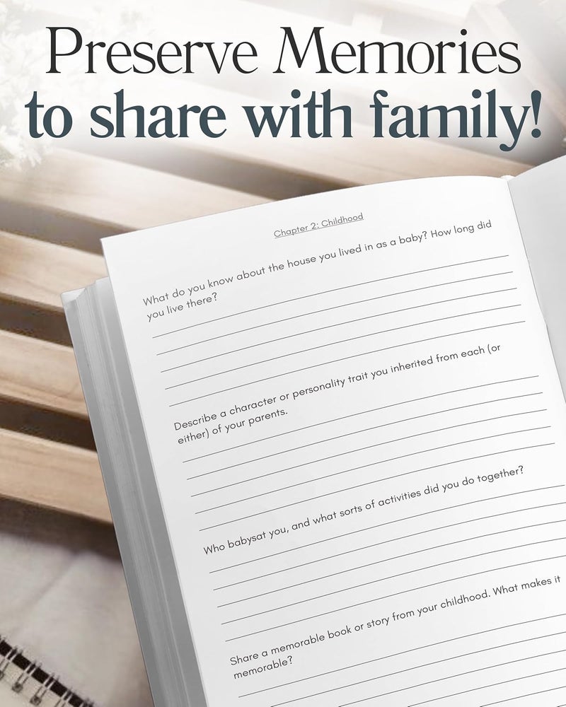 Coco & Lan Pawpaw's Life Story Journal (Hardcover): A Meaningful Keepsake for Pawpaw to Share His Journey and Memories, Book Includes 250+ Prompt, Sentimental Gift for Father's Day, Birthday & Christmas - Image 4